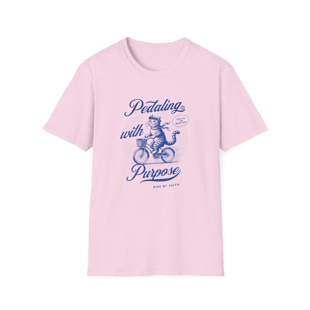 Pedaling with Purpose Cat T-Shirt
