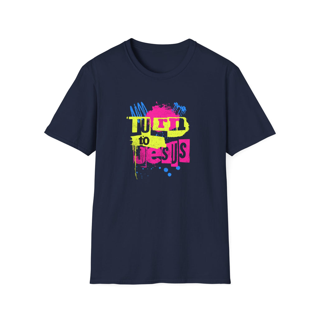 Turn to Jesus Paint T-Shirt