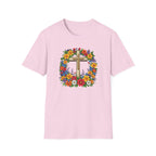 Crown of Flowers Cross T-Shirt