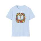 Crown of Flowers Cross T-Shirt