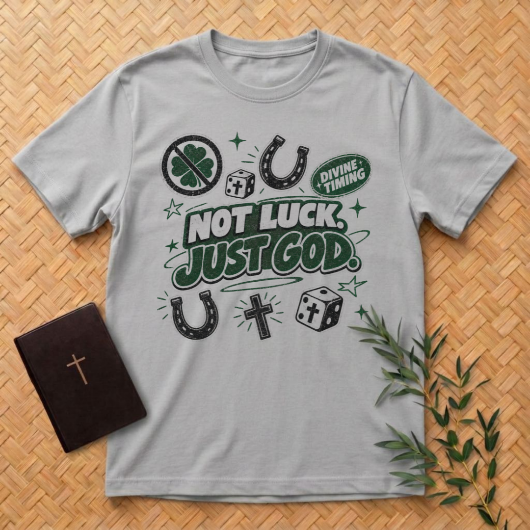 No Luck - Just God T-Shirt