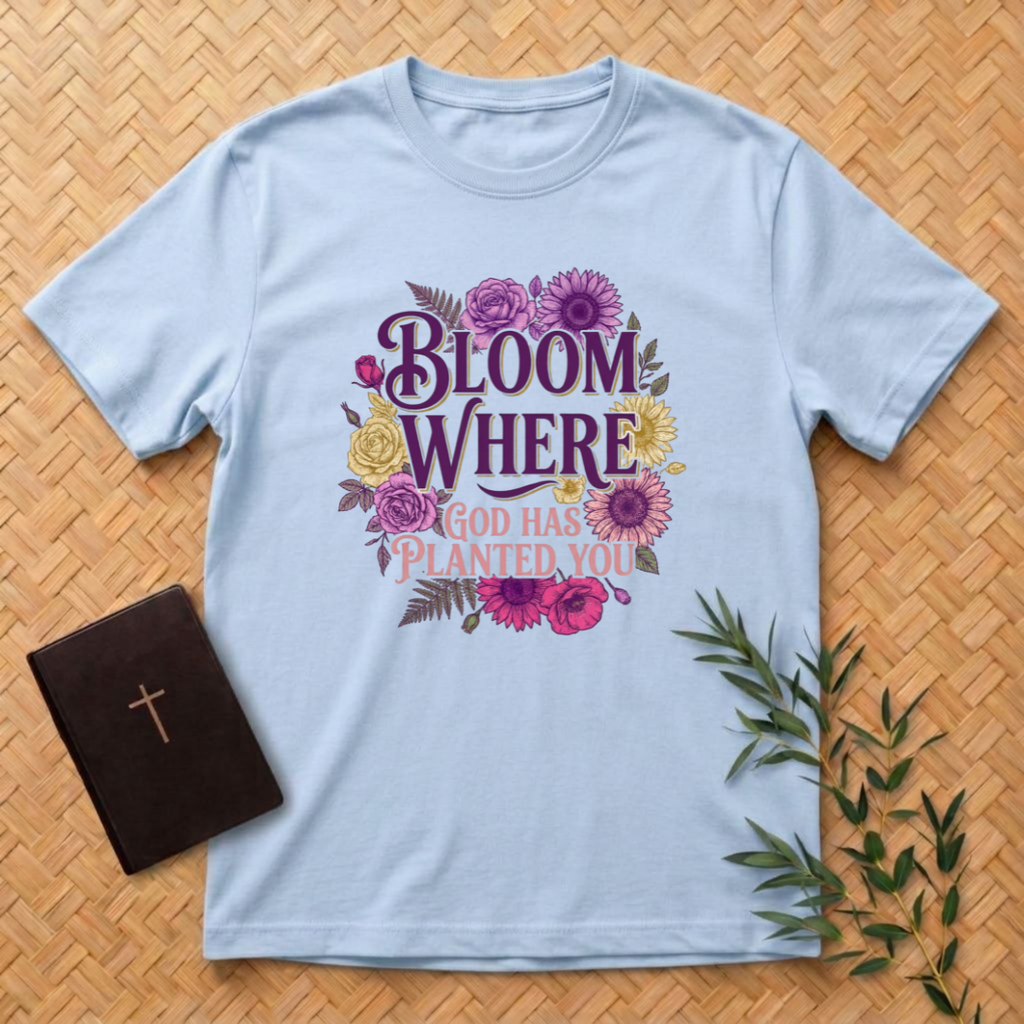 Bloom Where God Planted You T-Shirt