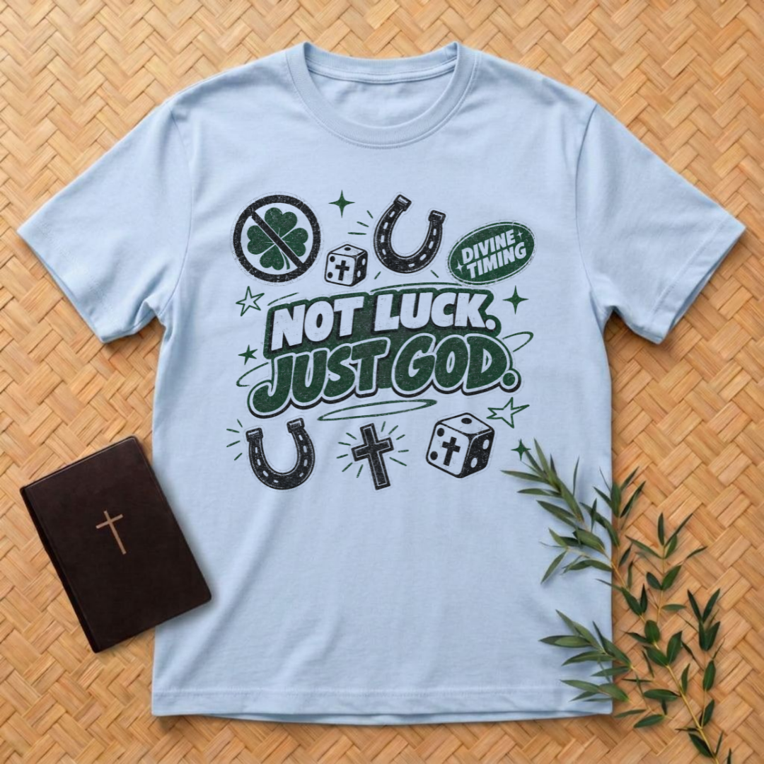No Luck - Just God T-Shirt