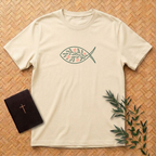 Floral Leaf Fish T-Shirt