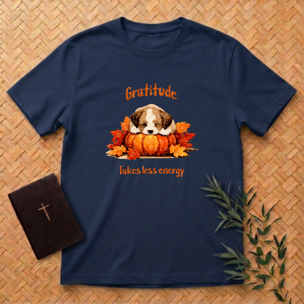 Gratitude Takes Less Energy T-Shirt
