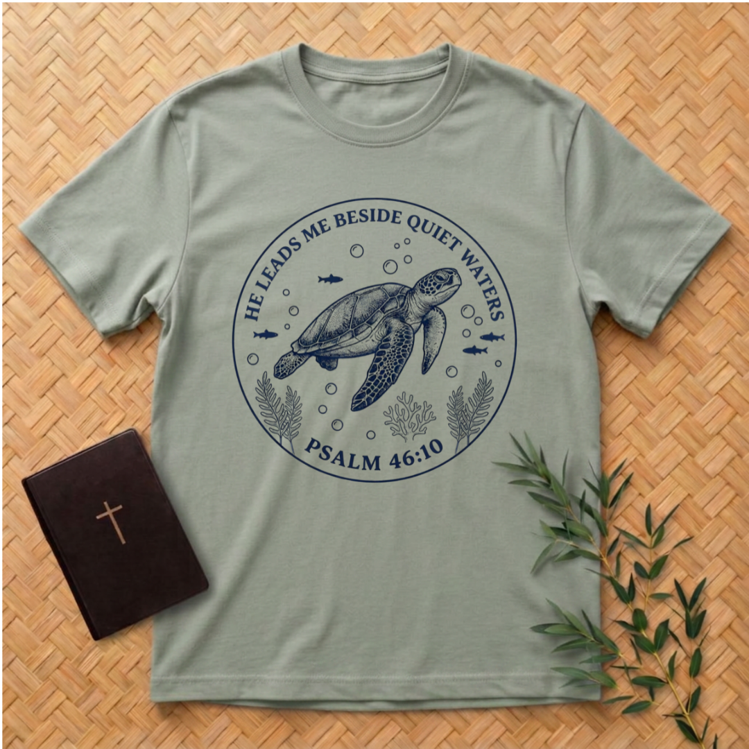 He Leads Me Beside Quiet Waters T-Shirt