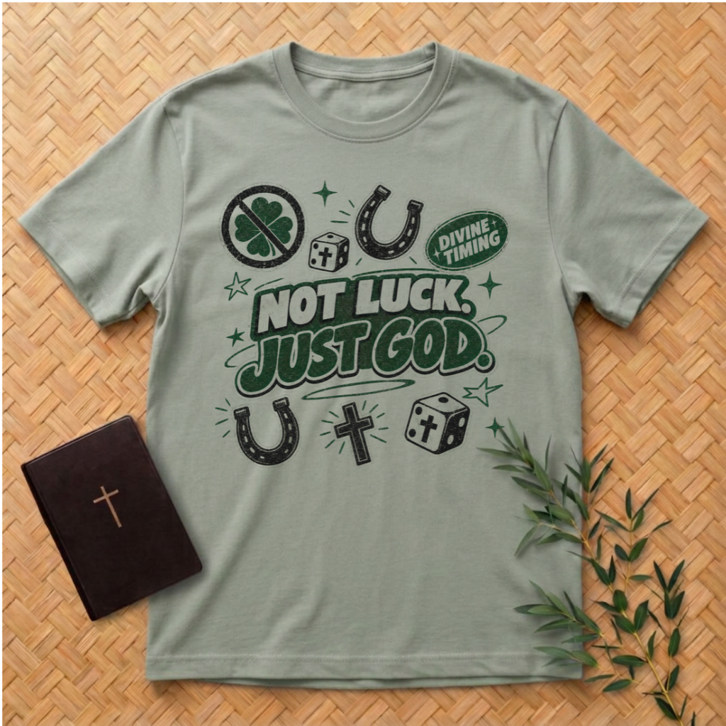 No Luck - Just God T-Shirt