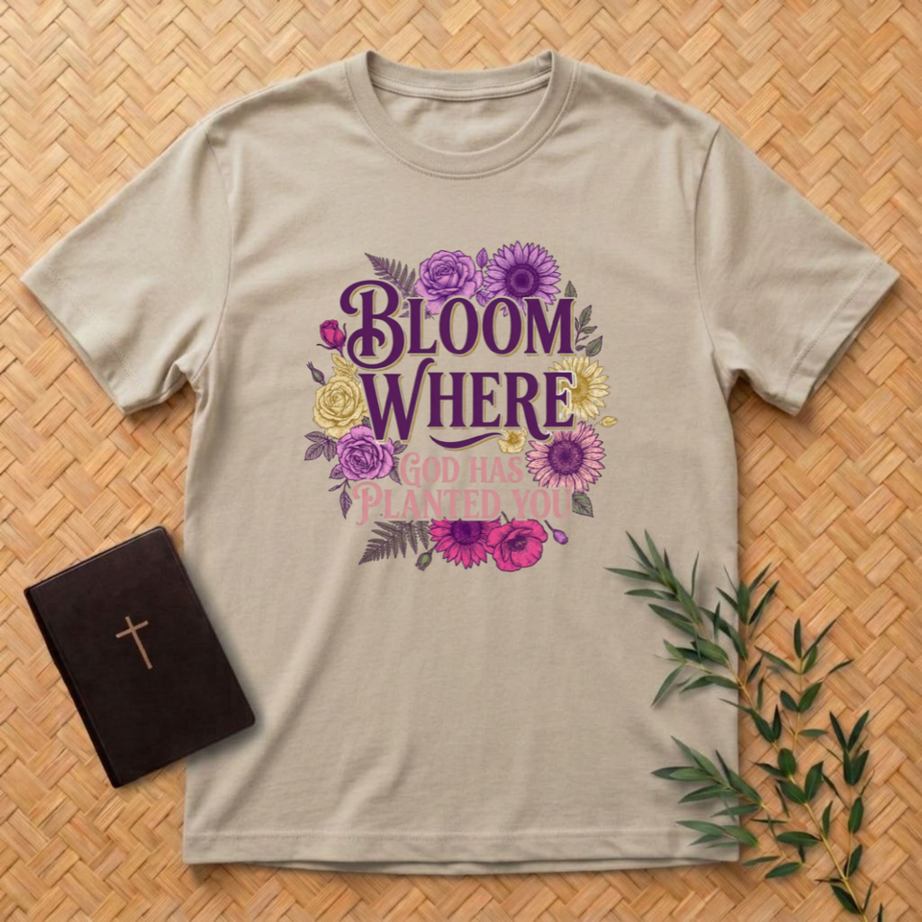 Bloom Where God Planted You T-Shirt