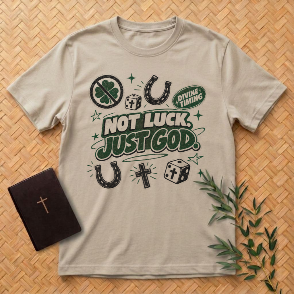 No Luck - Just God T-Shirt