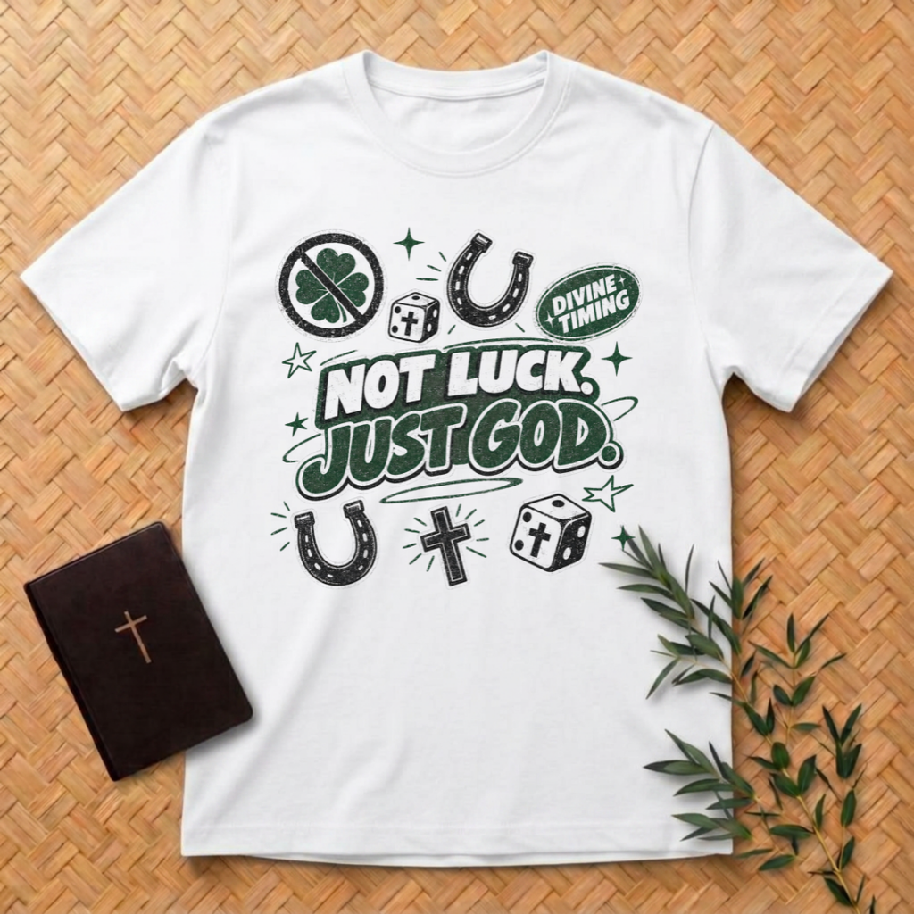 No Luck - Just God T-Shirt